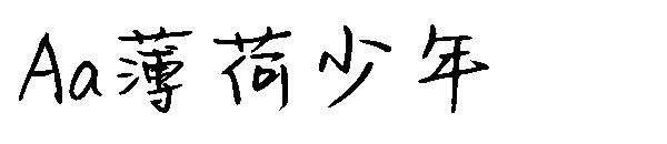 Aa Mint Teenager Font(Aa薄荷少年字体)