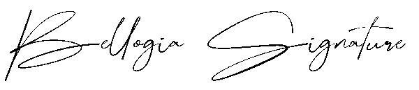 Подпись Беллоджиа字体