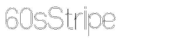 60sПолосатый шрифт(60sStripe字体)