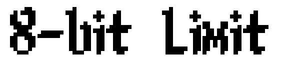 8 bit Sınırlı yazı tipi(8-bit Limit字体)