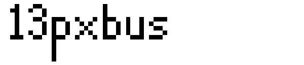 13 piksel otobüs yazı tipi(13pxbus字体)