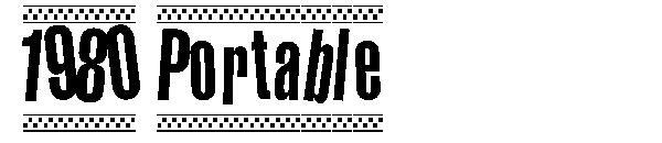1980 Портативный шрифт(1980 Portable字体)