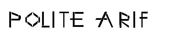 Uprzejmy Arif字体(Polite Arif字体)