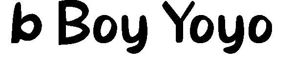 b Băiat Yoyo字体(b Boy Yoyo字体)