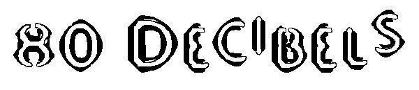 Шрифт 80 децибел(80 Decibels字体)