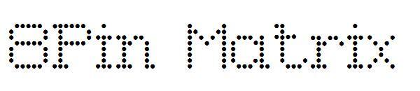 8-контактная матрица字体(8Pin Matrix字体)