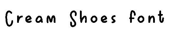 รองเท้าครีม字体(Cream Shoes字体)