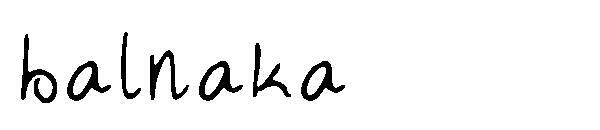 บัลนาคา字体(balnaka字体)
