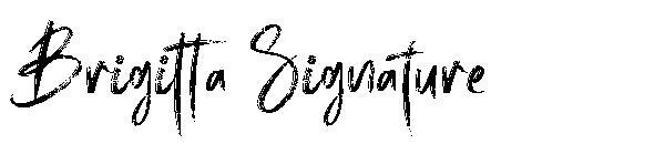 Brigitta Signature 문자체(Brigitta Signature字体)