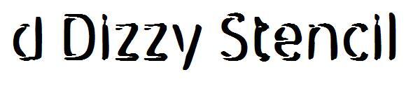 d Dizzy Stencil문자체(d Dizzy Stencil字体)