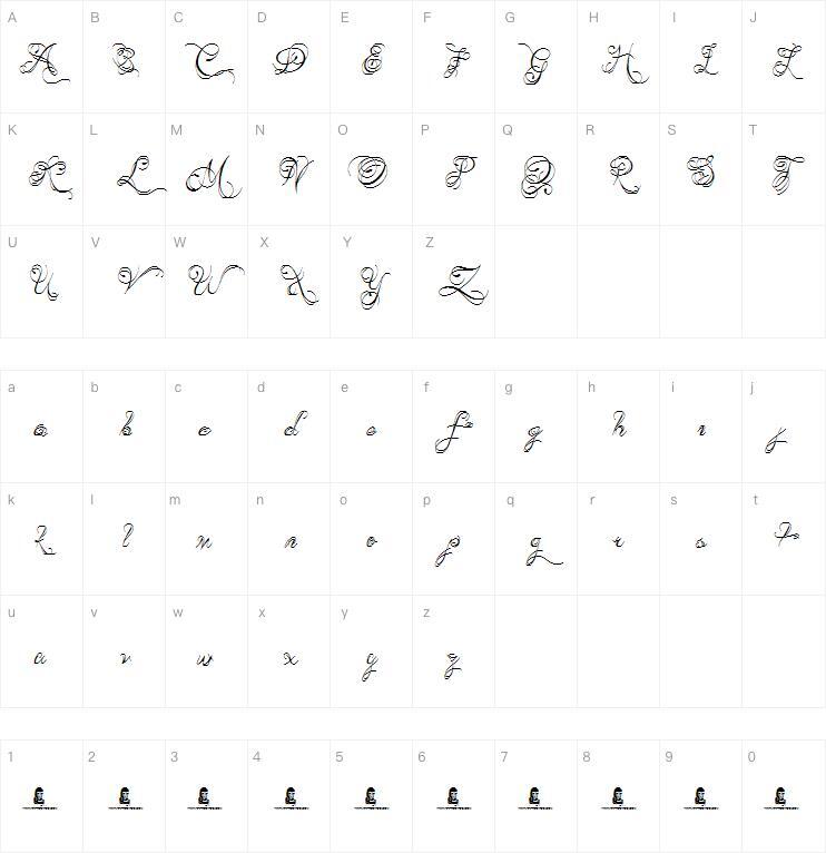 Короли и королевы 字体 Карта персонажей