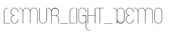 lemur_light_DEMO(lemur_light_DEMO字体)