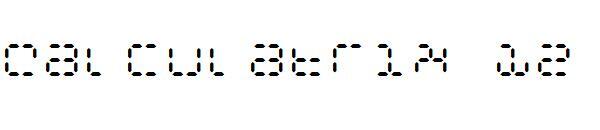 Calculatrice 12 字体(Calculatrix 12字体)