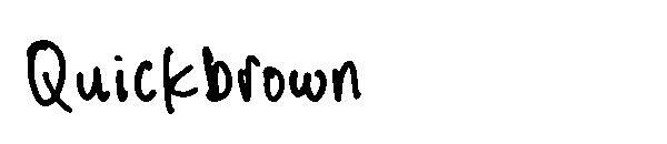 كويك براون 字体(Quickbrown字体)