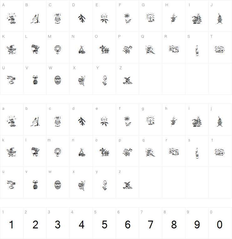 Typographersholida字体 Harta caracterului