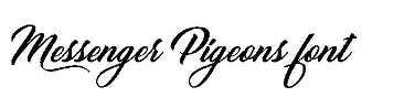 信鴿字體(Messenger Pigeons字体)