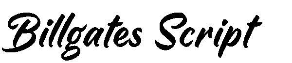 Skrip Billgates(Billgates Script字体)