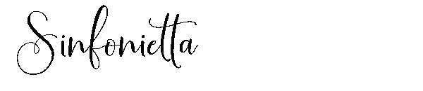 ซินโฟเนียตตา字体(Sinfonietta字体)