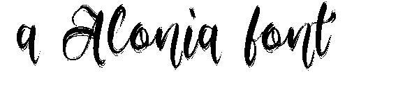 อาโลเนีย字体(a Alonia字体)