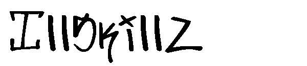 إيلسكيلز 字体(Illskillz字体)