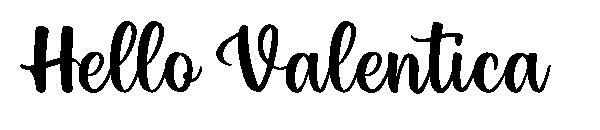 Olá Valentica 字体(Hello Valentica字体)