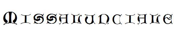 Missaluncial字体(Missalunciale字体)