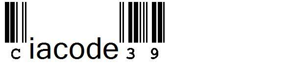 Ciacode39字體(Ciacode39字体)