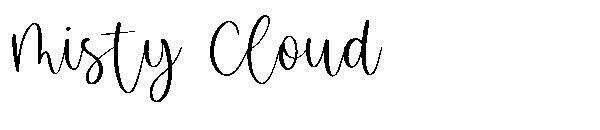 雲霧繚繞字體(Misty Cloud字体)