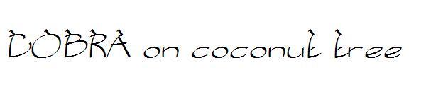 كوبرا على شجرة جوز الهند 字体(COBRA on coconut tree字体)
