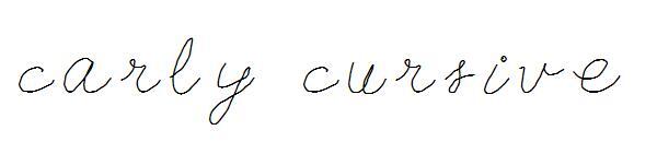 كارلي مخطوطة 字体(carly cursive字体)