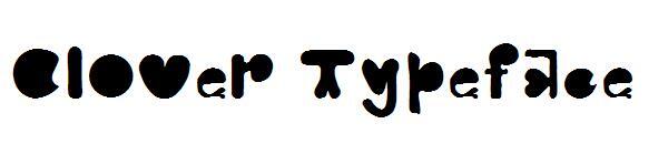 Carattere tipografico trifoglio(Clover Typeface字体)