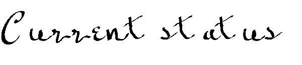 Текущий статус字体(Current status字体)