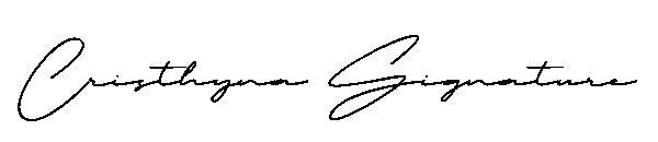 Подпись Кристины字体(Cristhyna Signature字体)