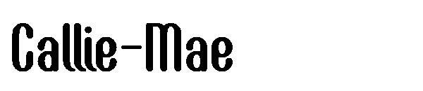 كالي ماي 字体(Callie-Mae字体)