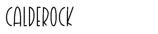 Calderock문자체(Calderock字体)