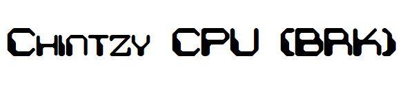 CPU Chintzy (BRK) 字体(Chintzy CPU (BRK)字体)