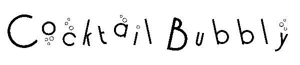 Cóctel burbujeante字体(Cocktail Bubbly字体)