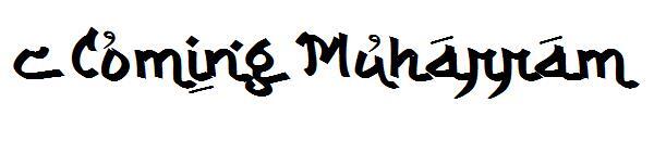 c Coming Muharram字体