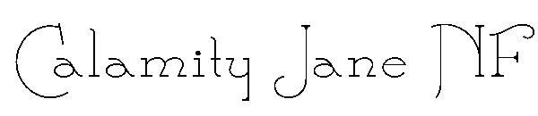 Calamity Jane NF 字体(Calamity Jane NF字体)