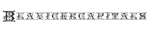 Czcionka wielkich liter Blavicke(Blavickecapitals字体)