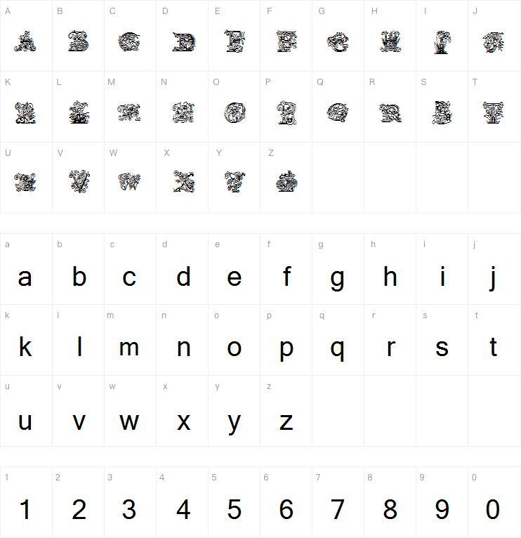 Capsules de tilleul字体 Carte de caractère