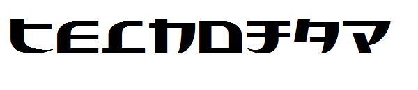 تكنوجاب 字体(Tecnojap字体)