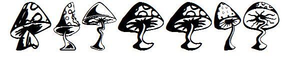 蘑菇字體(Shrooms字体)