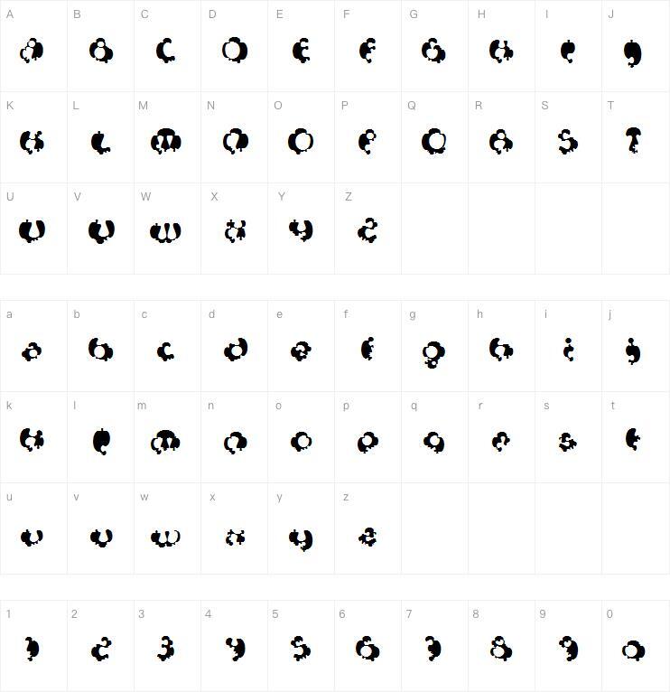 Syntosis字体 Mapa postaci