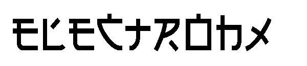 اليكتروكس 字体(Electrohx字体)