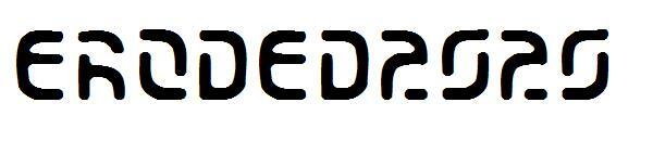 Erodat2020字体(Eroded2020字体)