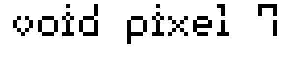 pixel vazio 7字体下载(void pixel 7字体下载)