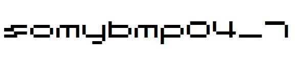 somybmp04_7 字体(somybmp04_7字体)
