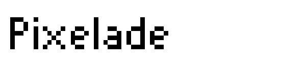 Pixelade è un gioco da ragazzi(Pixelade字体下载)