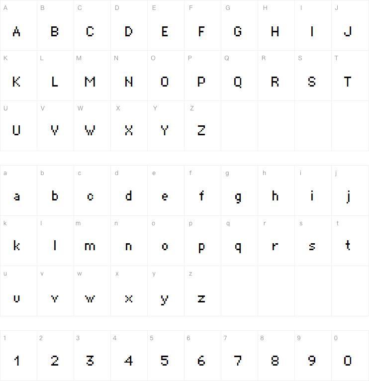 Supertext字体 Harta caracterului